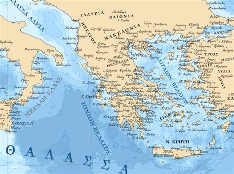 αρχαία ελλάδα χάρτης